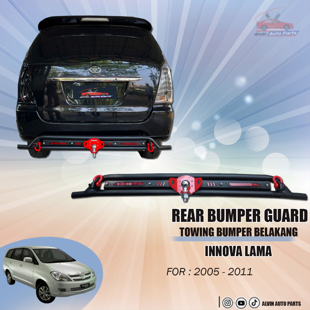 TOWING INNOVA LAMA 2005 - 2011 / PENGAMAN BUMPER BELAKANG INNOVA 2005 - 2011 - COBRA STYLE