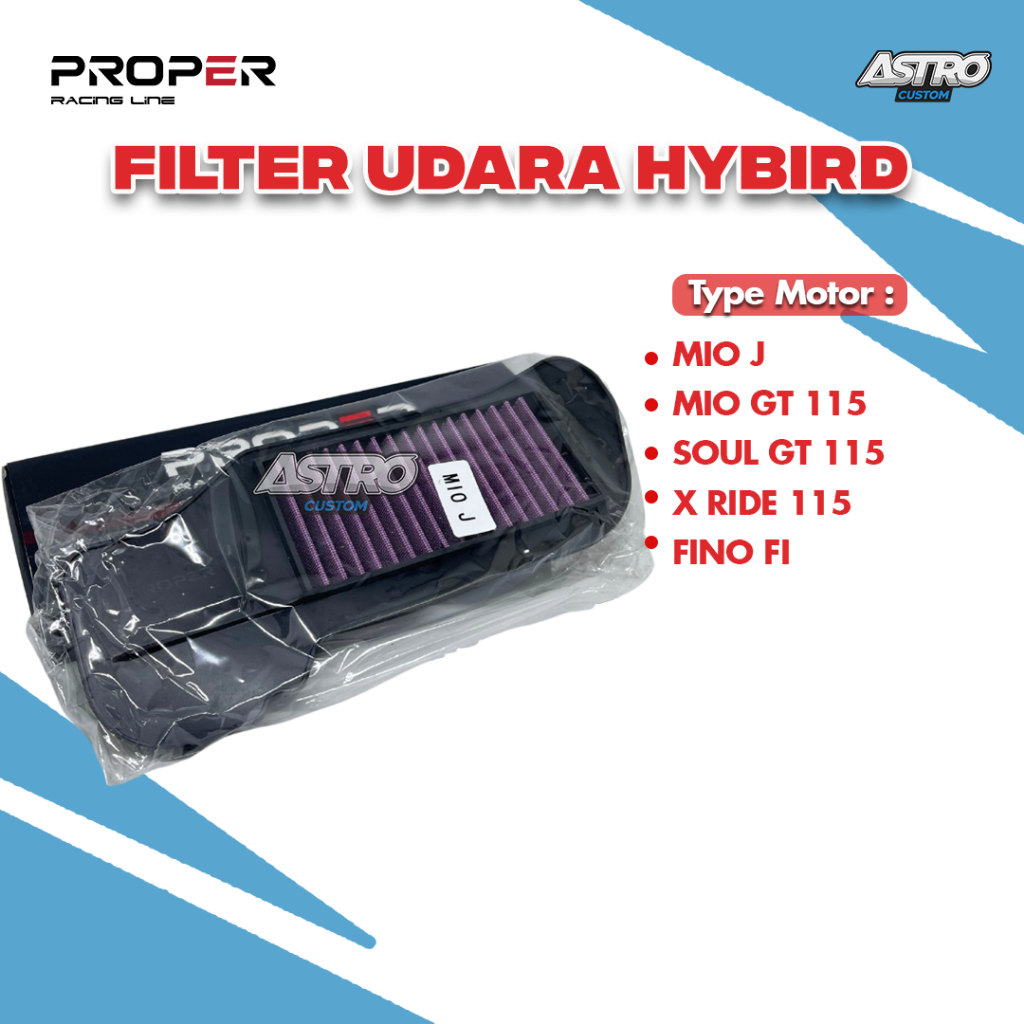 Filter Udara Proper Mio J Mio GT Mio Soul GT X Ride Fino 115 Hybrid Saringan Udara Motor Air Filter