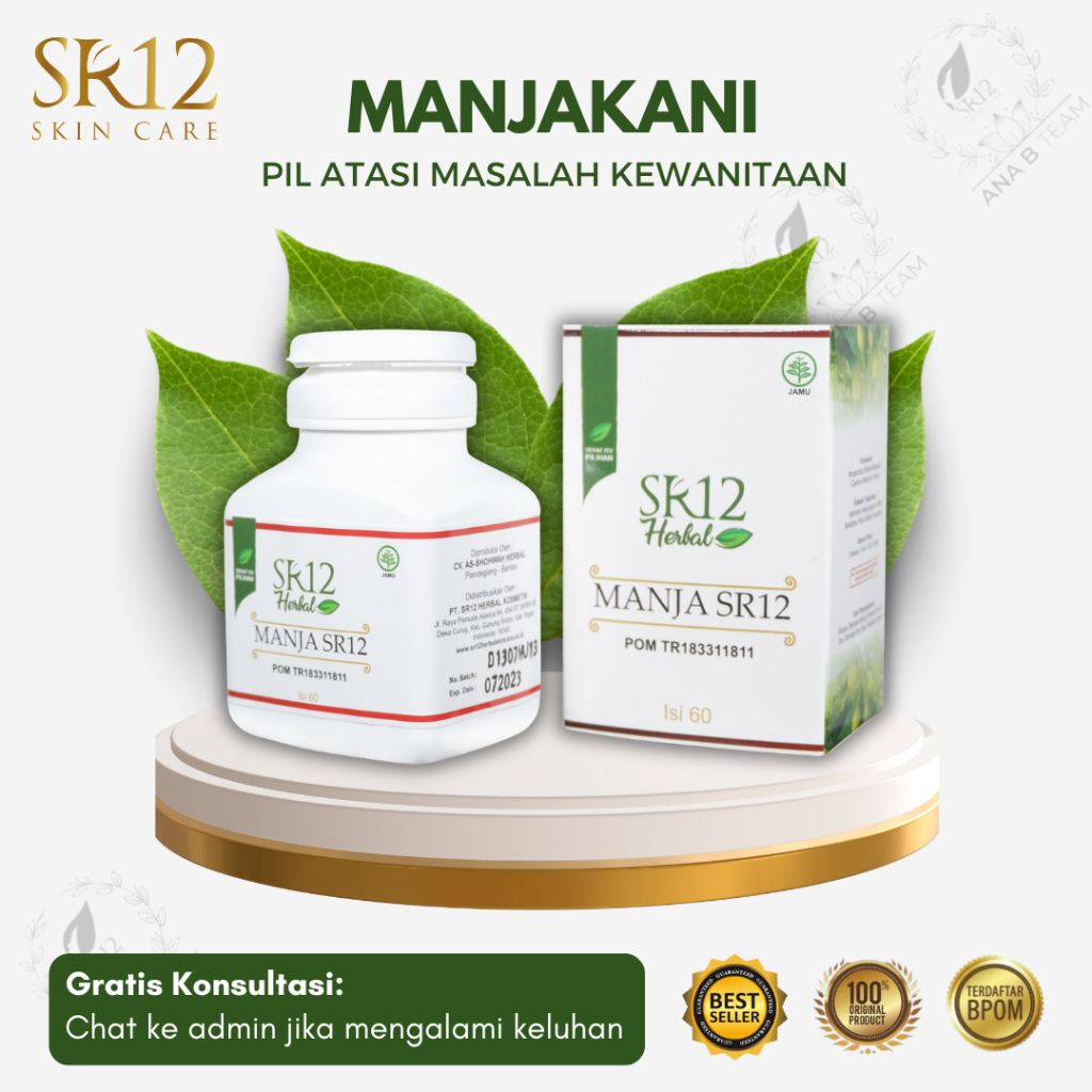 MANJAKANI SR12 PIL DAN KAPSUL -  Obat keputihan yg paling ampuh gatal dan bau pada miss v / Obat pel