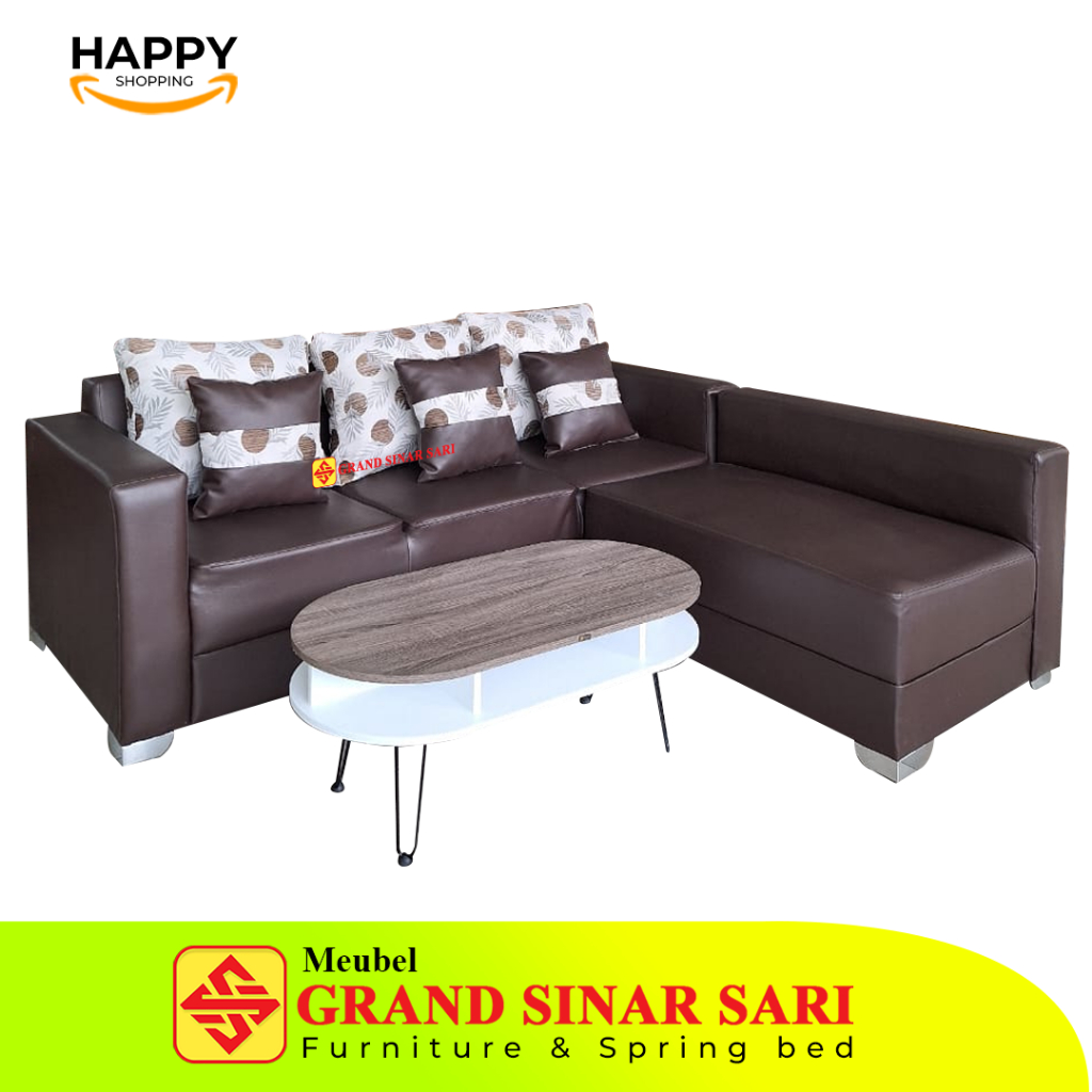 sofa l minimalis oscar plus meja