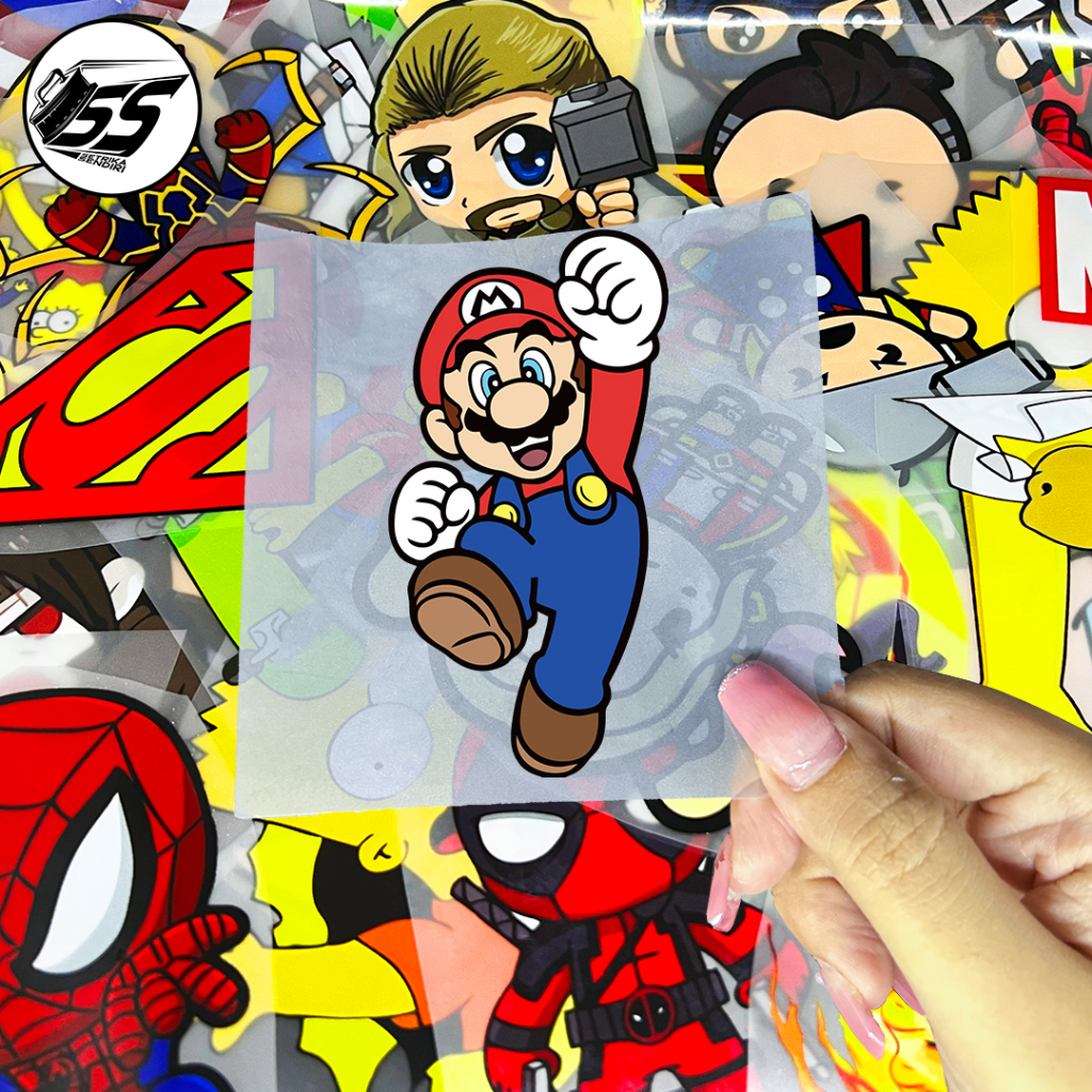 

SABLON DTF - SABLON SETRIKA - SUPERMARIO - 10cm X 10cm