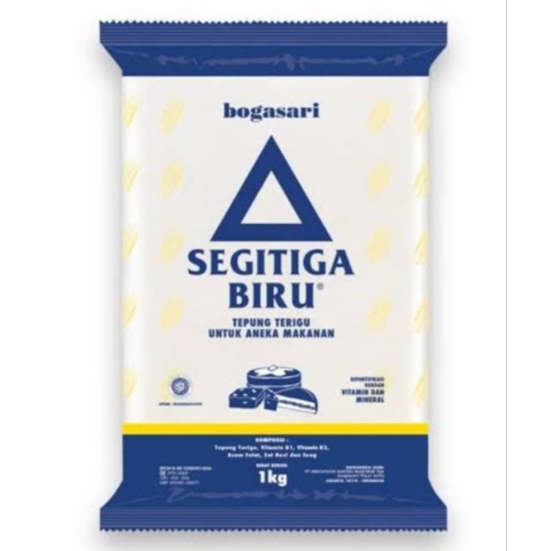 

1pcs tepung segitiga biru kemasan