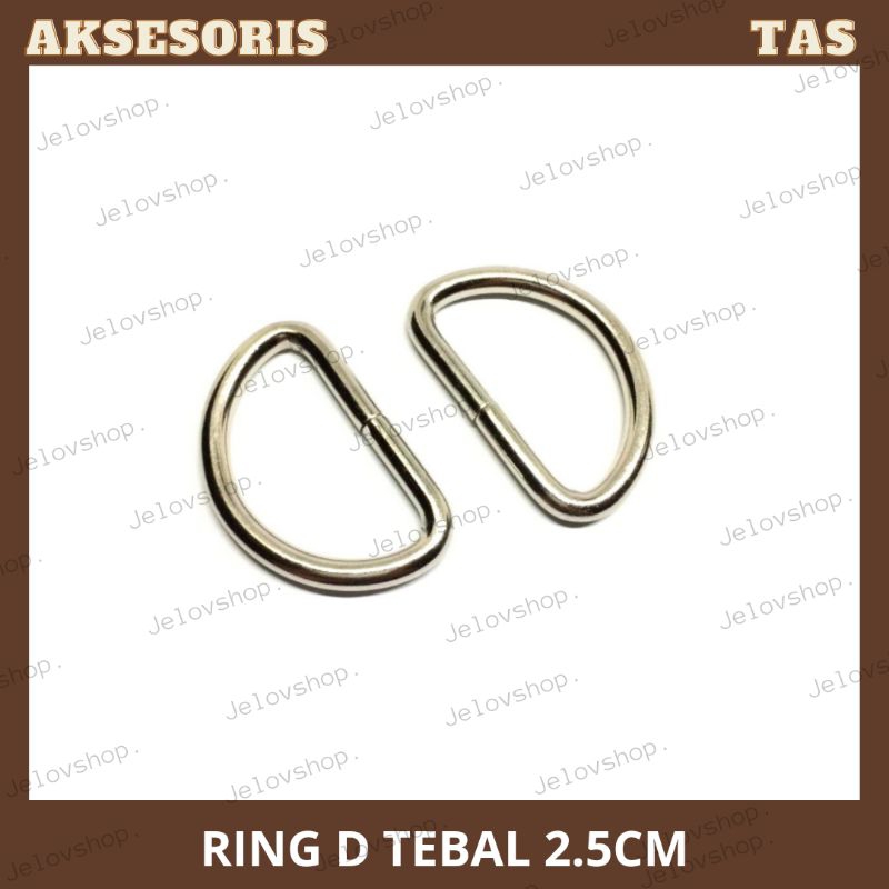 RING D NIKEL 2,5CM /Ring tas/ring gesper
