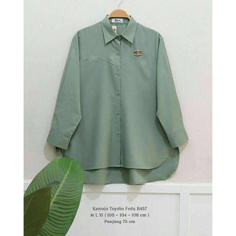 Blouse polos wanita ori by diana fashion kemeja cewek Bahan toyobo fodu Ukuran m l xl Ld 100 104 110