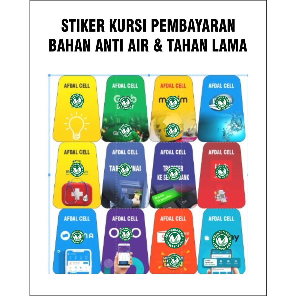 

STIKER VINYL TEMPELAN KURSI E -W4LL3T (DIJUAL SATUAN, CUSTOM NAMA KONTER)