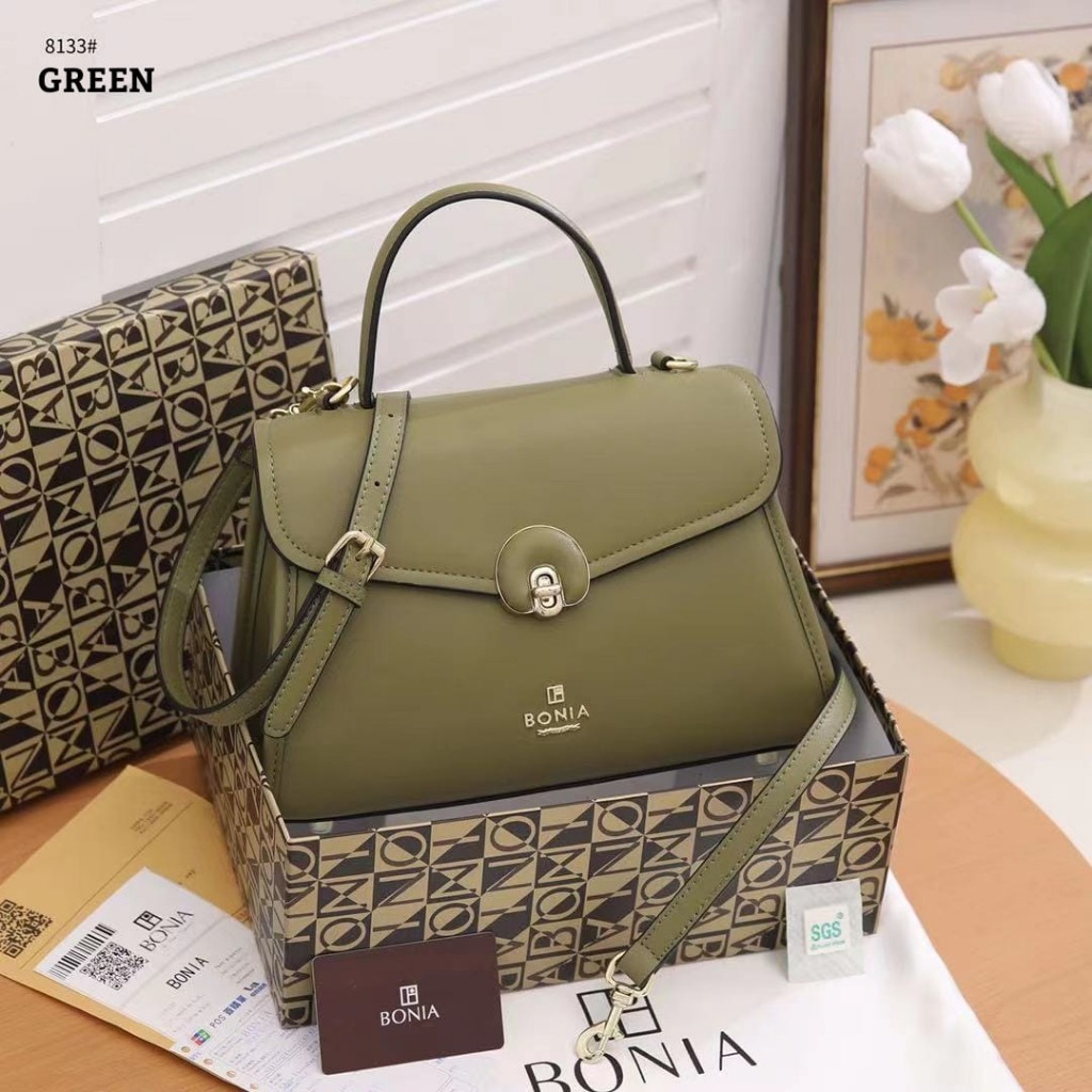 BONIA 8133 Calfskin Leather Handbag Shoulder Bag New Item & New Arrival