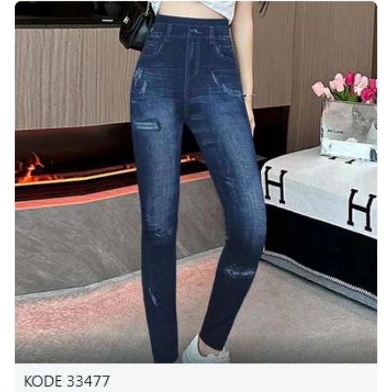 Leging pinkdose levis wanita legging tebal