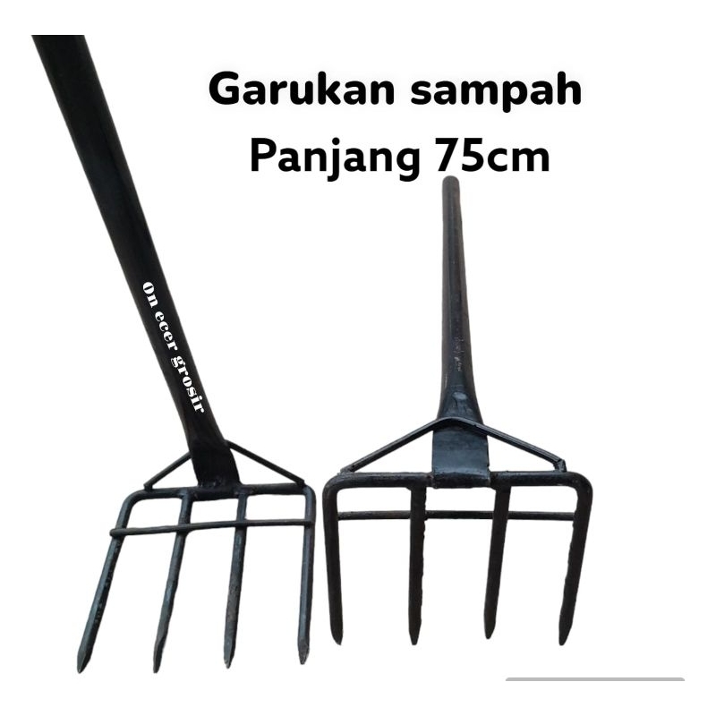 Garukan sampah garukan got gagang besi