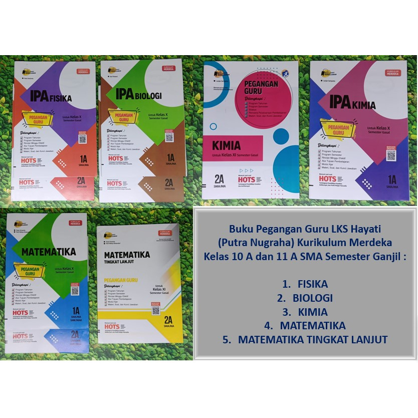 Pegangan Guru LKS Hayati MERDEKA SMA Kelas X 10 XI 11 Fisika Kimia Biologi Matematika Matematika Tin