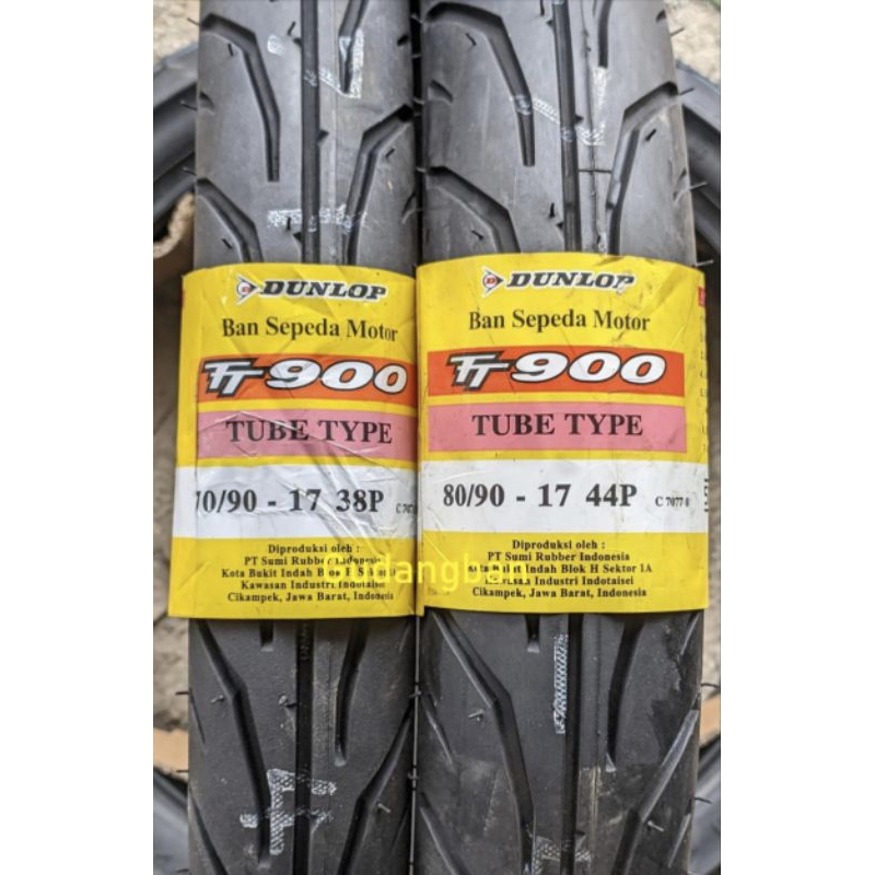 BAN LUAR TUBETYPE DUNLOP TT900 UK 70/90 & 80/90 RING 17