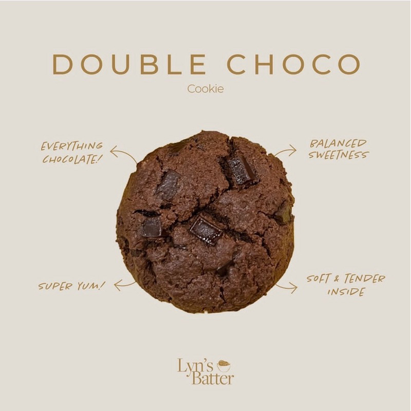 

DOUBLE CHOCO SOFT COOKIES