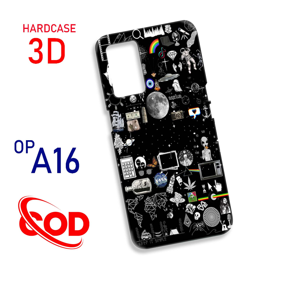 Case 3D Oppo A16Terbaru - casing Hp Oppo  - silikon  Oppo - hardcase glossy Oppo - softcase Oppo - k
