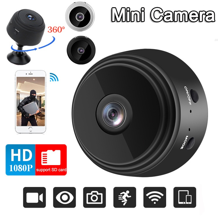 Kamera CCTV Mini A9 Wifi Wireless Full HD 1080P Camera Pengintai Tersembunyi Keamanan Rumah