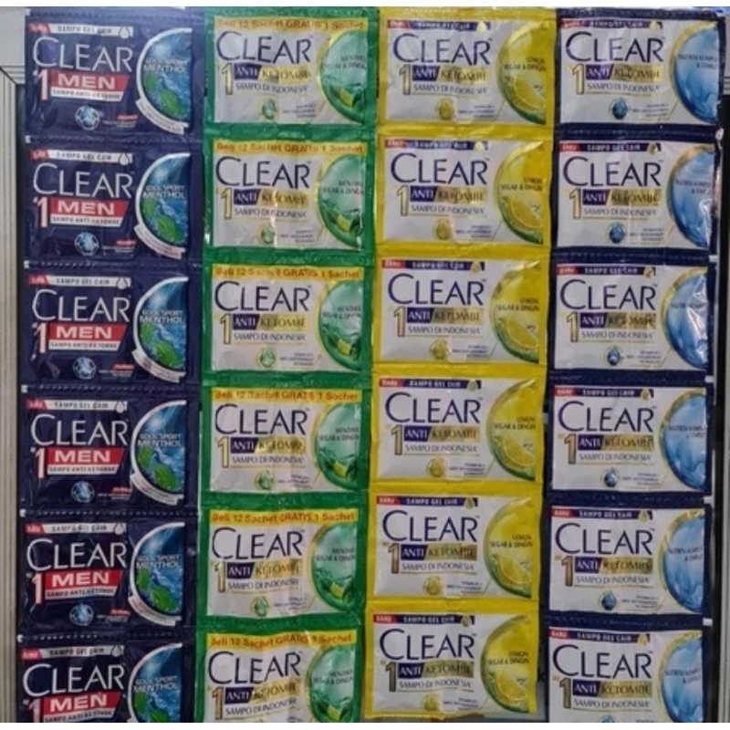 Shampo CLEAR UNILEVER Sachet Promo Akhir Tahun Harga Per1 Sachet