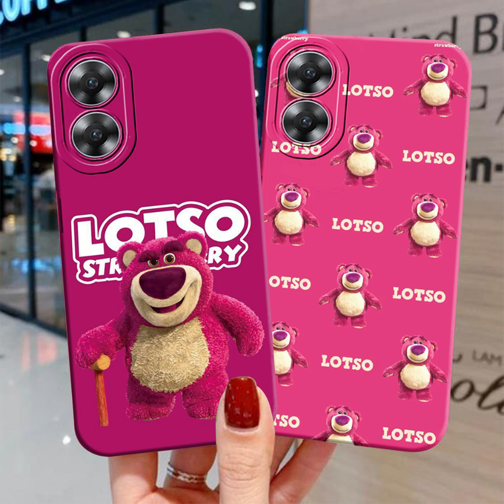 Softcase Oppo A58 4G 2023 Motif Kartun Lotso Toy Story - Case Cute - Case Cantik - Case Cewek - Case Hp - Case Aesthetic - Case Kekinian - Case Terbaru [OP1]