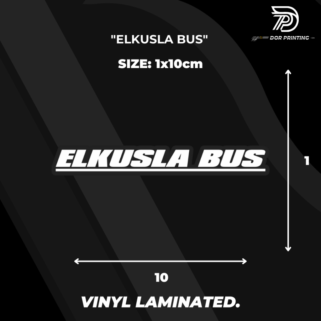 

STICKER/ ELKUSLA BUS VIRALL KEREN PARA BUS MANIA