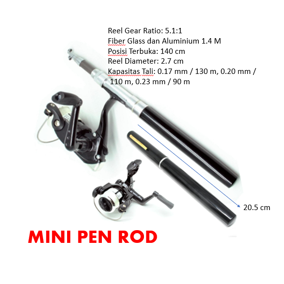Set Joran Pancing Mini Kit Travel Shape Joran Pancing Fishing Pole Joran Casting Joran Pancing Murah