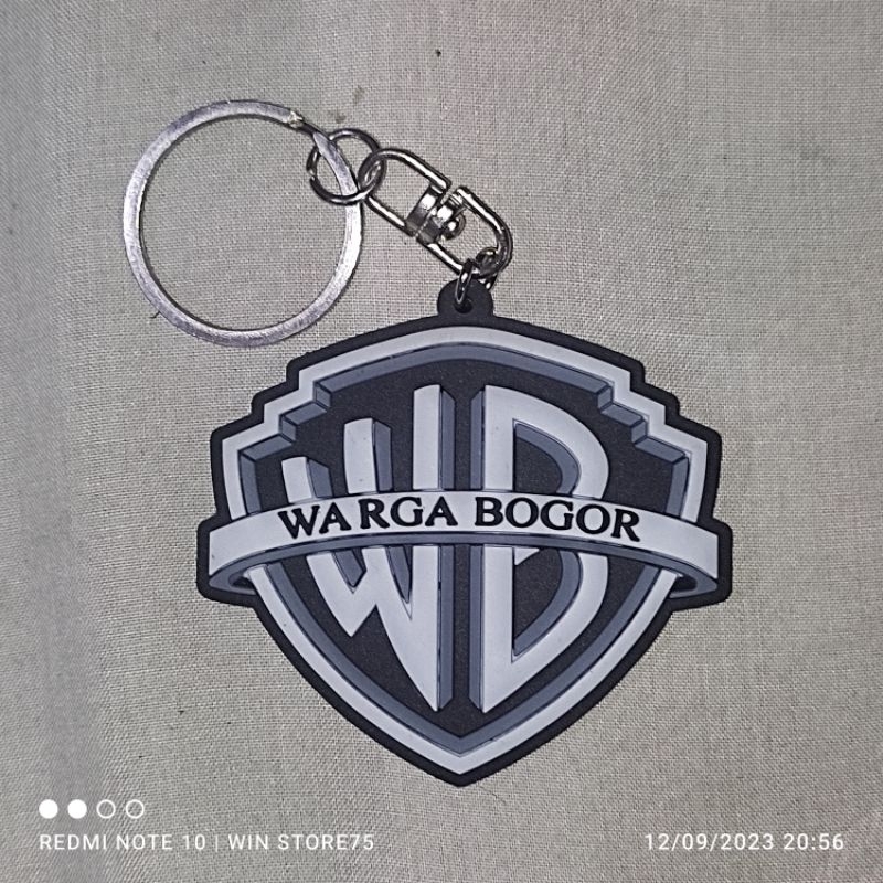 GROSIR  Keychain / gantungan kunci karet / rubber  " WARGA BOGOR "