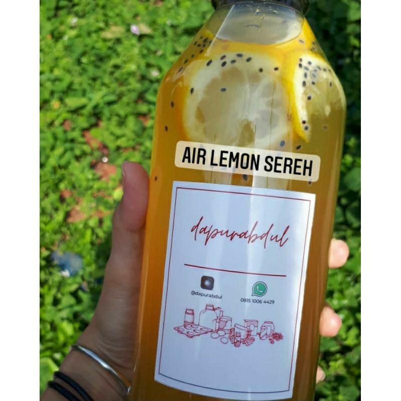 

Lemon Sereh Drink, Minuman Lemon Sereh Alami