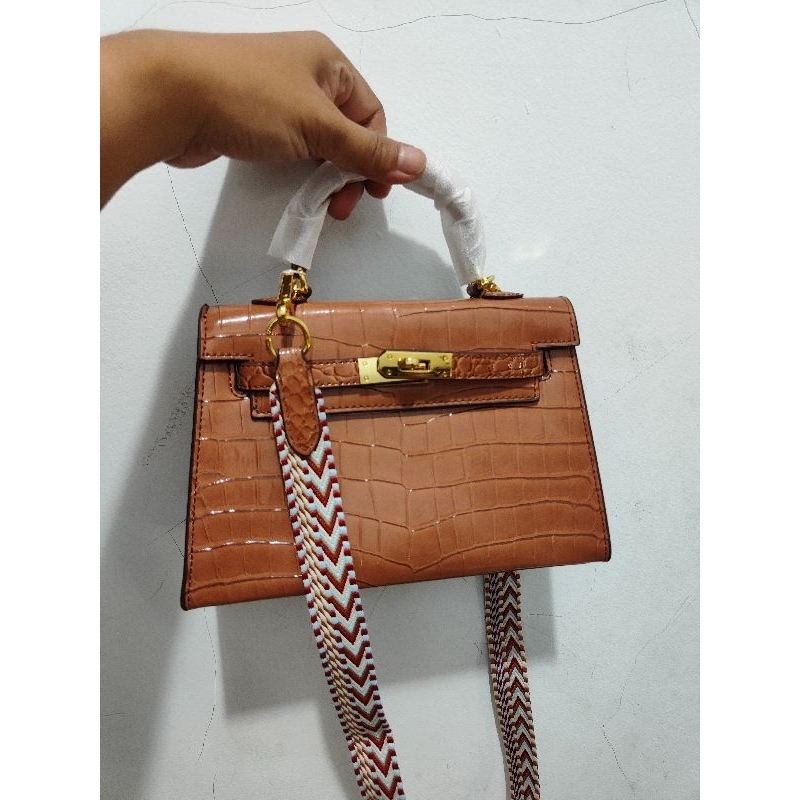 Tas Kelli Croco TF 007 premium import no box