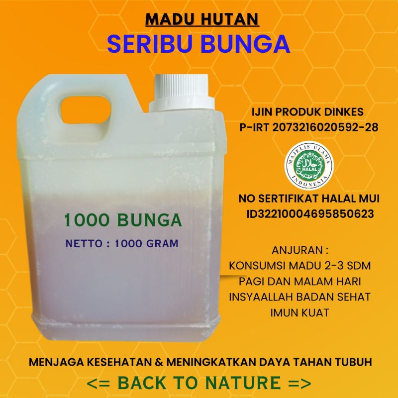 

Madu Hutan Seribu Bunga 1 kg