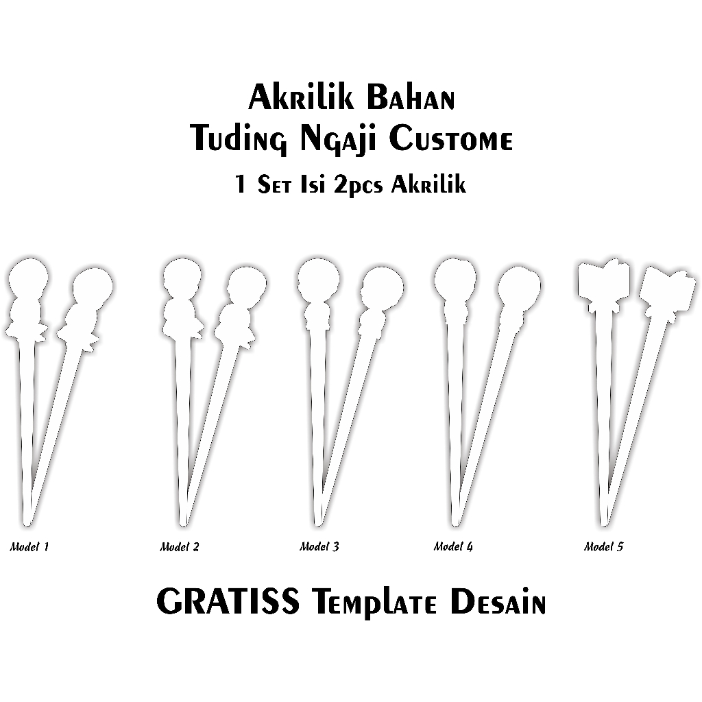 

Akrilik POLOSAN bahan Tuding Ngaji/Kalam Mengaji CUSTOME