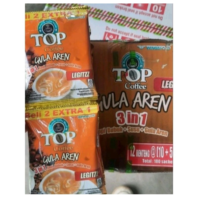 

KOPI TOP Cofee gula aren 10sachet
