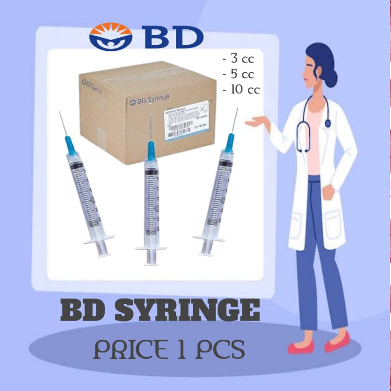 SPUIT BD / SYRINGE BD 3CC, 5CC, 10CC HARGA PER PCS