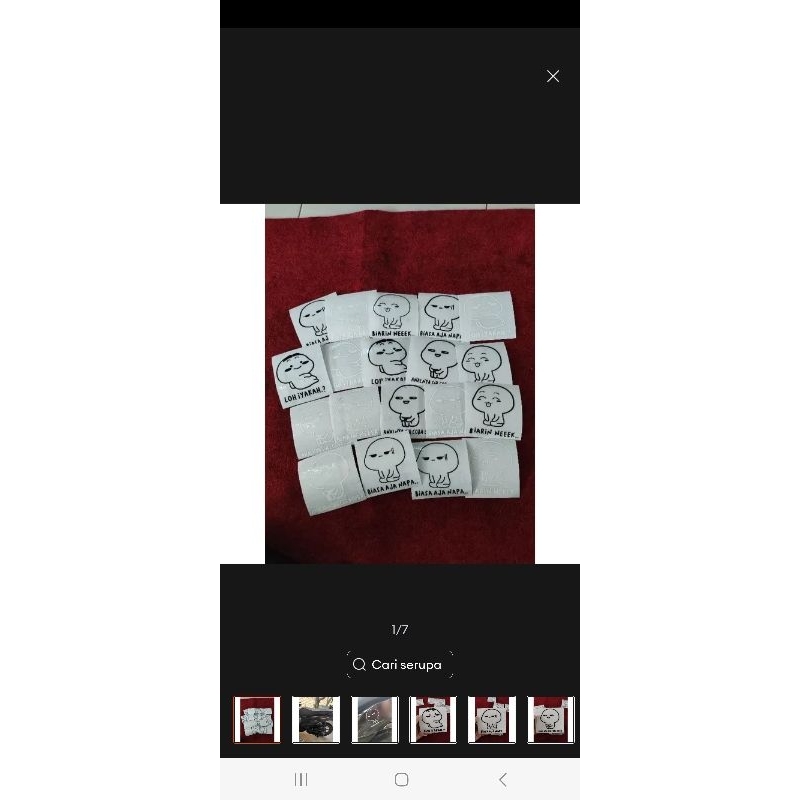 

STICKER CUTTING WA LUCU