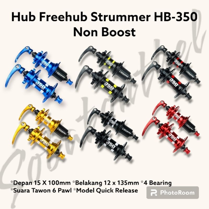Hub Freehub Strummer HB-350 Non Boost Quick Release Bearing Berkualitas