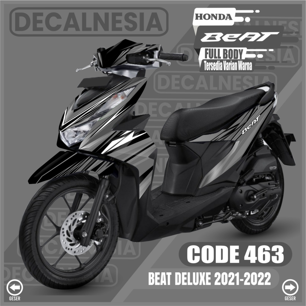 Decal Beat Deluxe 2021 2022 2023 Full Body CBS ISS Stiker Street New Motor Honda Variasi Modifikasi 