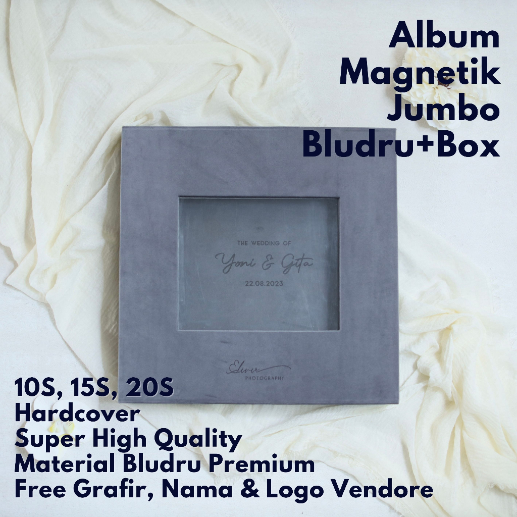 ALBUM MAGNETIK JUMBO BLUDRU/ LEATHER + BOX || ALBUM FOTO || ALBUM CUSTOM