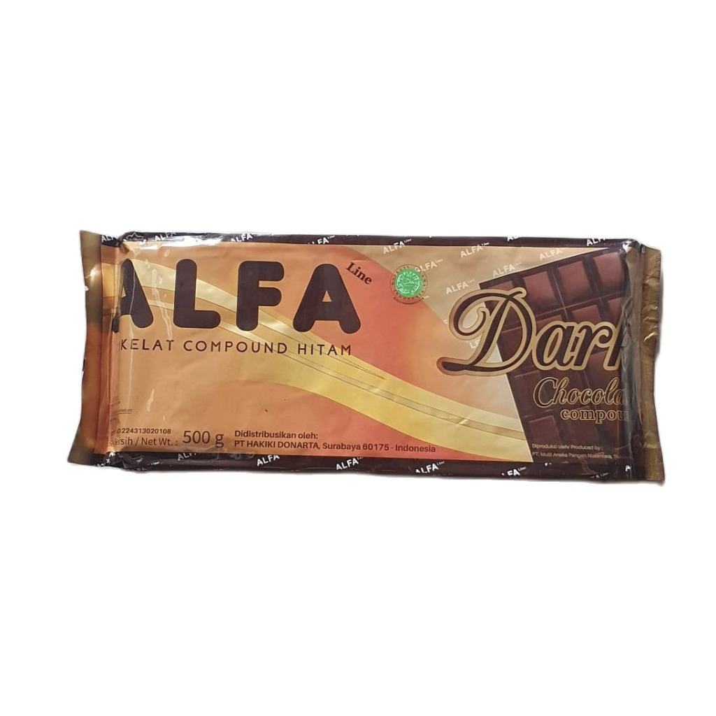 

ALFA DARK CHOCOLATE COMPOUND 500GR/COKLAT BLOK/COKLAT BATANG/COKELAT LELEH