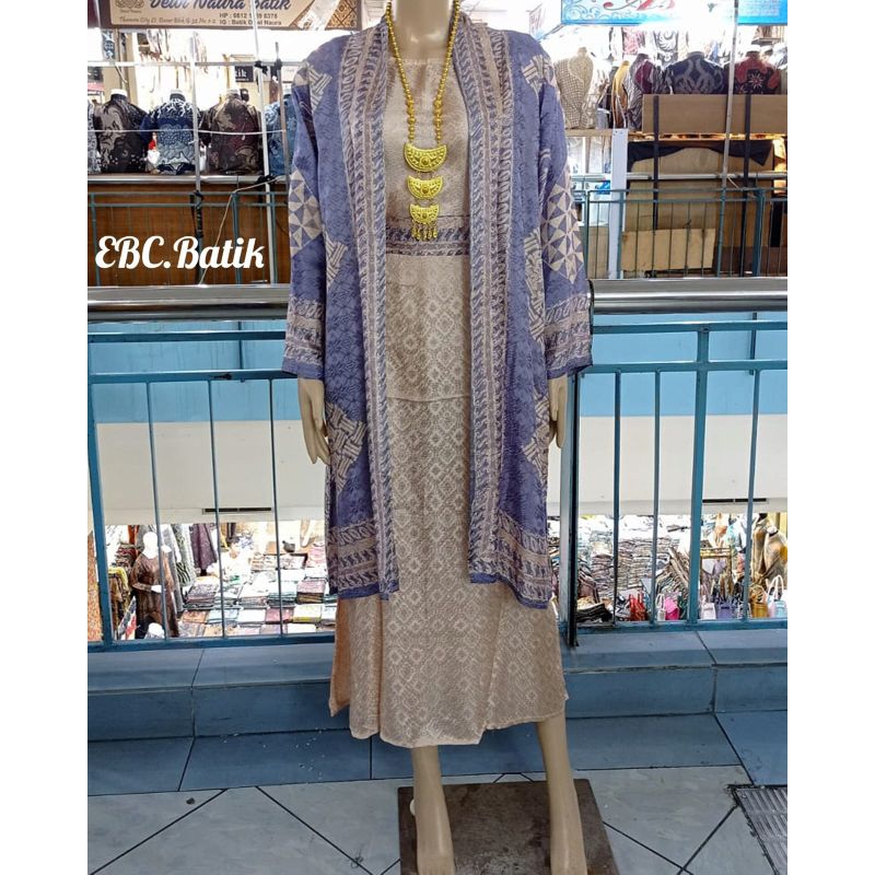 One set Batik Outer dan Inner Panjang Bella