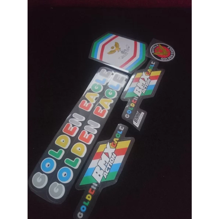 stiker decal os bmx golden eagle gusset polos