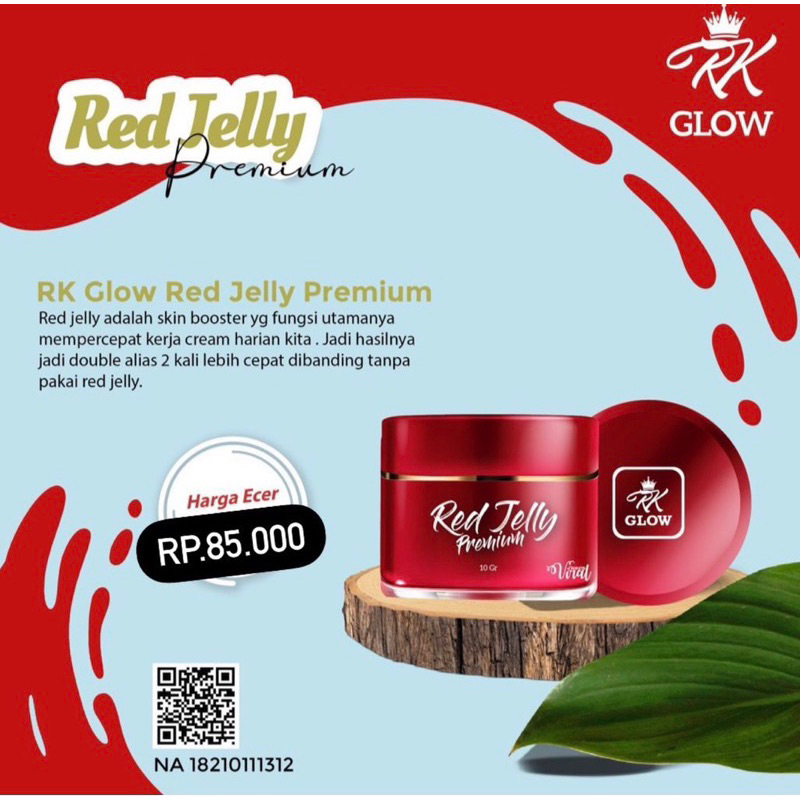 RED JELLY ORIGINAL 100% RK GLOW BPOM MEMBANTU Mengencangkan kulit wajah cream wajah skincare wajah m