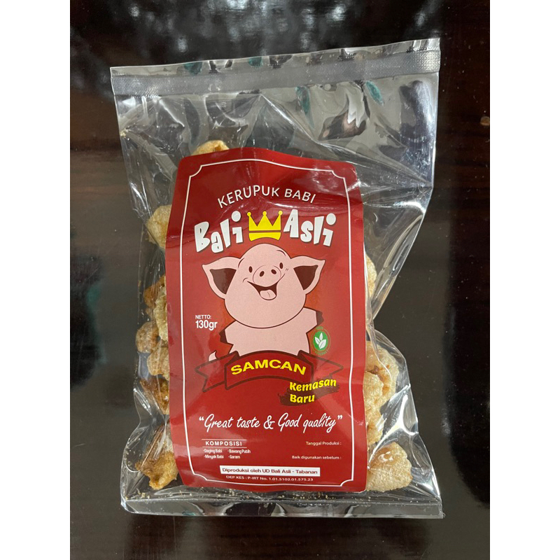 

Kerupuk Babi Samcan 130gr - Bali Asli