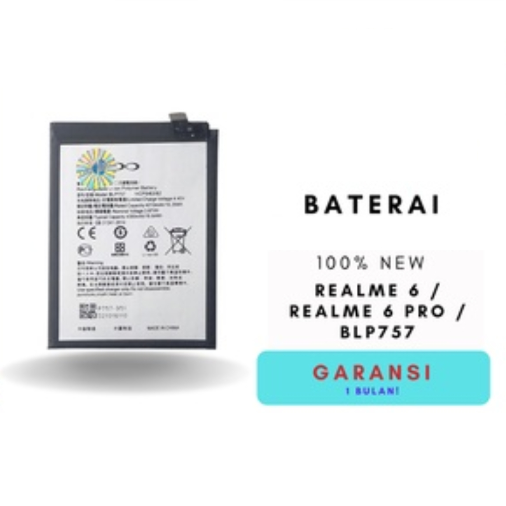 BATERAI OPPO REALME 6 / BATERAI REALME 6 PRO / BATERAI REALME BLP757 OEM