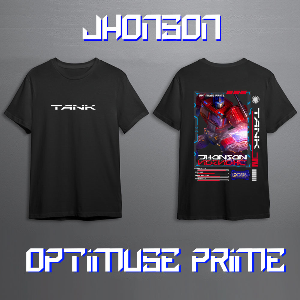 KAOS MOBILE LEGEND JHONSON TANK SKIN TRANSFORMER SKIN EPIC TERBARU KAOS GAMING MLBB JHONSON FULL SKI