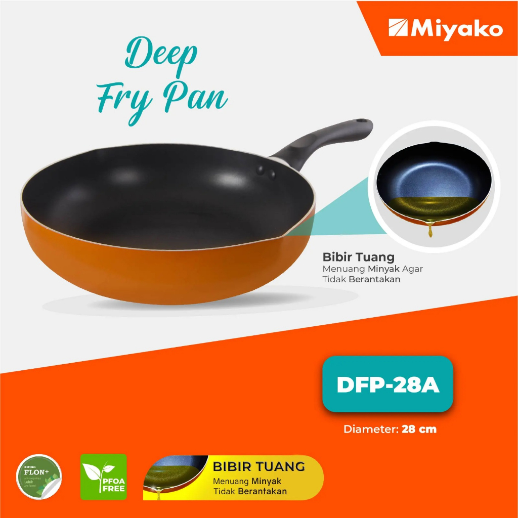 Wajan panci - Deep Fry Pan Miyako DFP28A