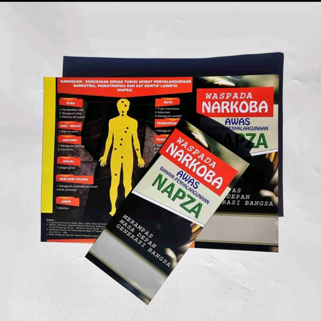 Leaflet / Brosur Napza - Narkoba, Brosur Farmasi, leaflet Apotek murah