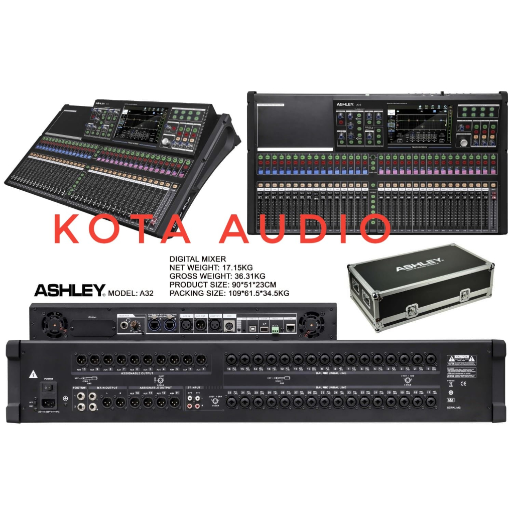 MIXER DIGITAL ASHLEY A32 /A-32/ ASHLEY A 32 FREE KOPER ORIGINAL