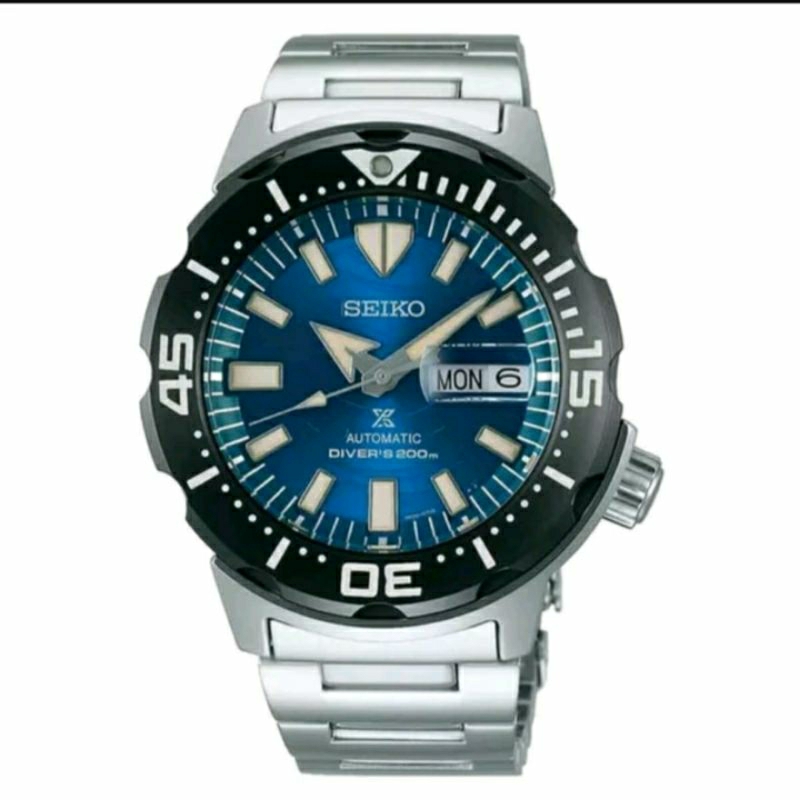 Jam tangan Second New Seiko Prospex SRPE04K1 Monster SaveThe Ocean mulus seperti baru