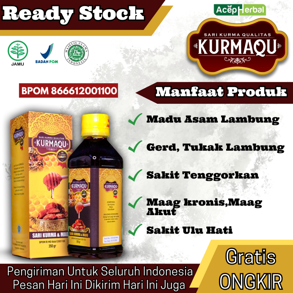 

Madu Asam Lambung, Gerd, Tukak Lambung, Asam Lambung Naik, Sakit Tenggorkan, Maag kronis, Maag Akut, Sakit Ulu Hati, Perut Kembung, Perut Melilit, Sulit Menelan, Lambung Perih, Mual, Muntah - Kurmaqu