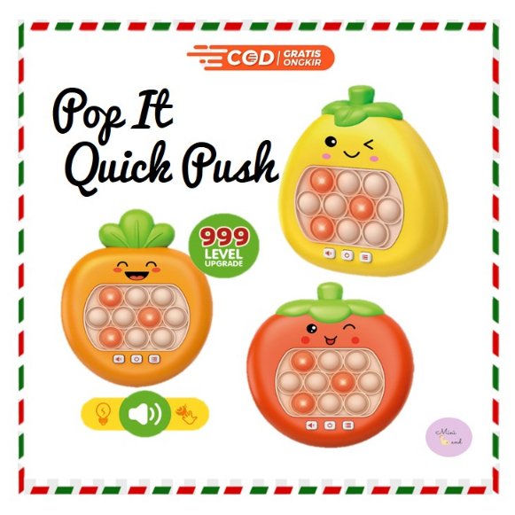Mainan Pop It Elektronik/ Mainan Pop It Push/ Push Pop It/ Pop It Game Ready