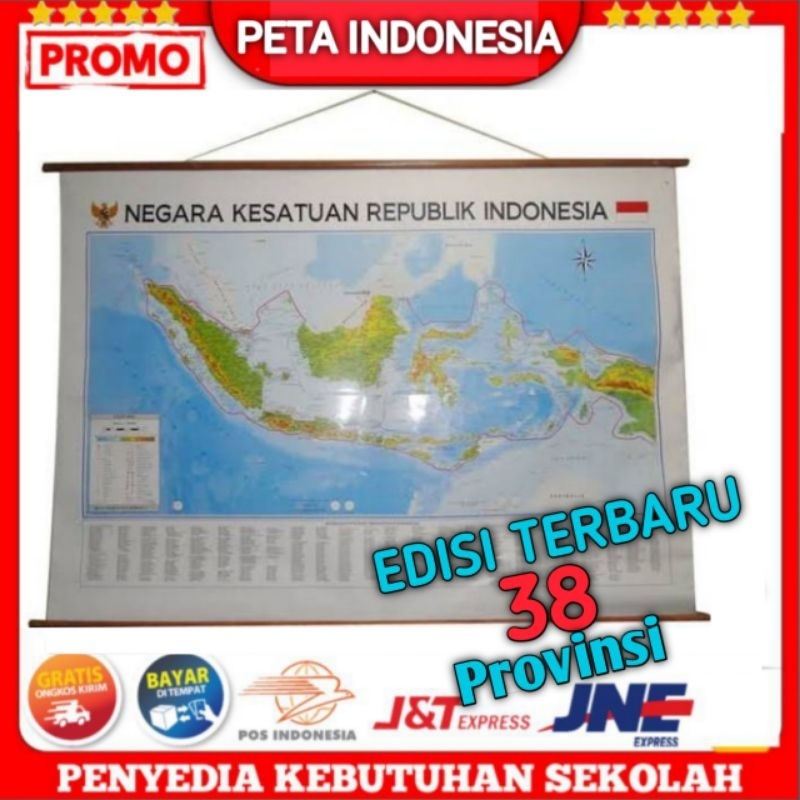 

Peta Indonesia ( TERLARIS ) / Peta Indonesia / Peta gantungan /Peta Indonesia, peta , peta lipat, perlengkapan kantor, perlengkapan sekolah
