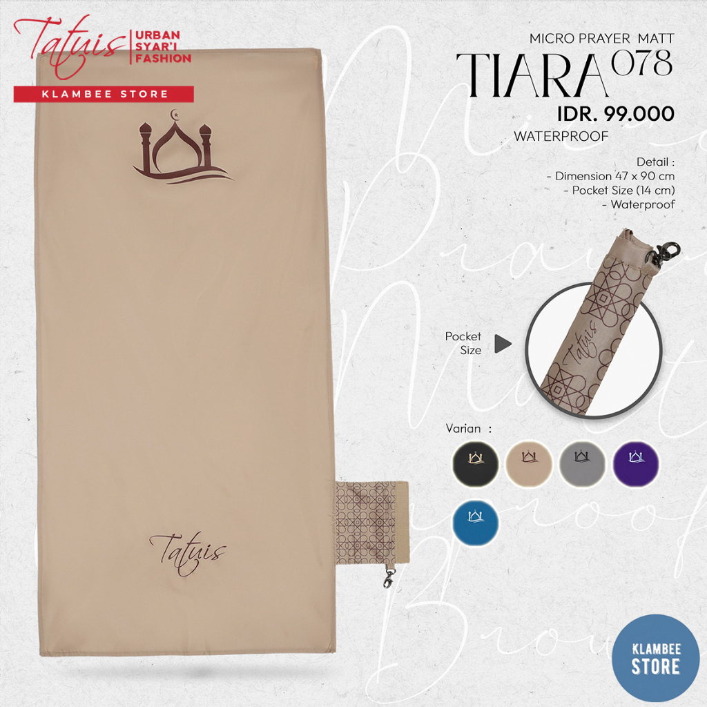 Tatuis Sajadah Travel Tiara 078 Micro Waterproof