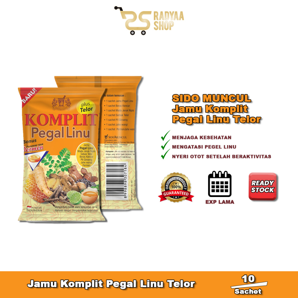 

Sido Muncul Jamu Komplit Pegal Linu Telor 10 sachet