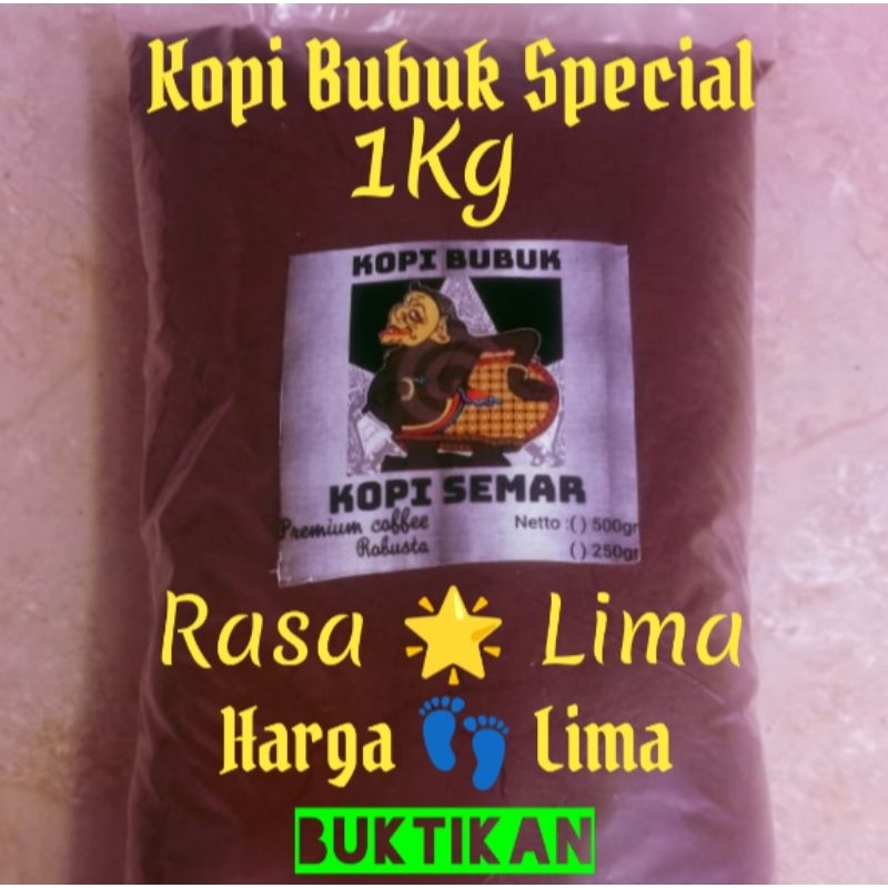 

Kopi Bubuk Robusta Special 1Kg Dijamin Rasa mantap harga bersahabat