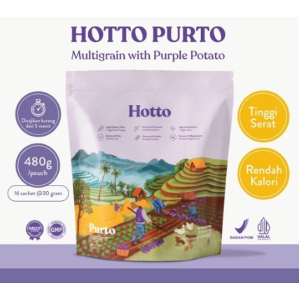 

Hotto Purto Multigrain with Purple Potato 2 Pouch - 32 Sachet